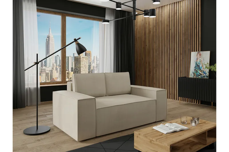 Knocklong 2-sits Bäddsoffa - Ljusbrun - Möbler - Soffa - Bäddsoffa - 2 sits bäddsoffa