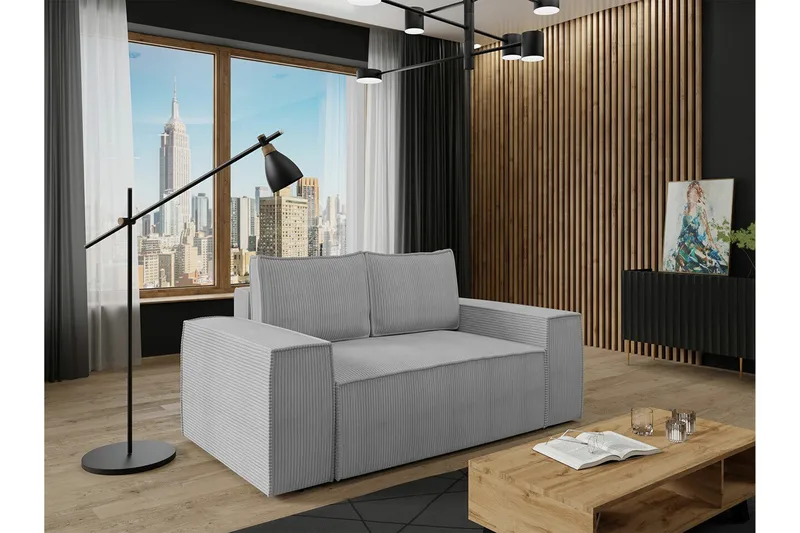 Knocklong 2-sits Bäddsoffa - Ljusgrå - Möbler - Soffa - Bäddsoffa - 2 sits bäddsoffa