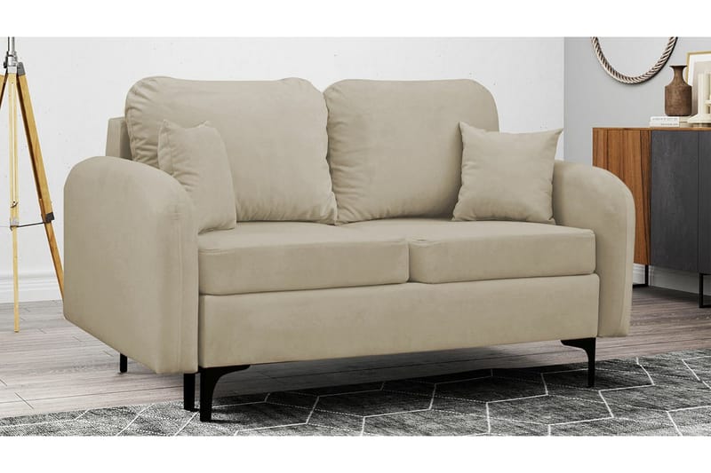 Knocklong 2-sits Bäddsoffa NO_BRAND beige - Möbler - Soffa - Bäddsoffa - 2 sits bäddsoffa