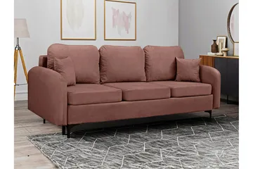 Knocklong 2-sits Bäddsoffa NO_BRAND Brown - Möbler - Soffa - Bäddsoffa - 2 sits bäddsoffa