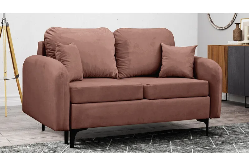 Knocklong 2-sits Bäddsoffa NO_BRAND Brown - Möbler - Soffa - Bäddsoffa - 2 sits bäddsoffa