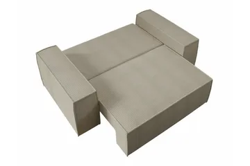 Knocklong 2-sits Bäddsoffa NO_BRAND Cream - Möbler - Soffa - Bäddsoffa - 2 sits bäddsoffa
