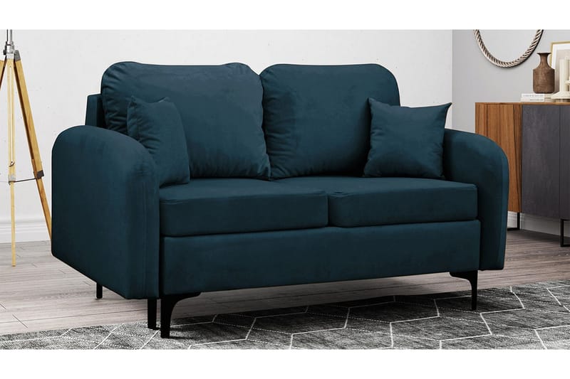 Knocklong 2-sits Bäddsoffa NO_BRAND Dark blue - Möbler - Soffa - Bäddsoffa - 2 sits bäddsoffa