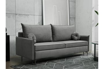 Knocklong 2-sits Bäddsoffa NO_BRAND Dark grey - Möbler - Soffa - Bäddsoffa - 2 sits bäddsoffa