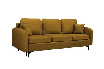 Knocklong 2-sits Bäddsoffa NO_BRAND Yellow-Green - Möbler - Soffa - Bäddsoffa - 2 sits bäddsoffa