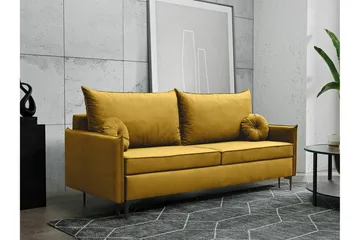 Knocklong 2-sits Bäddsoffa NO_BRAND Yellow - Möbler - Soffa - Bäddsoffa - 2 sits bäddsoffa