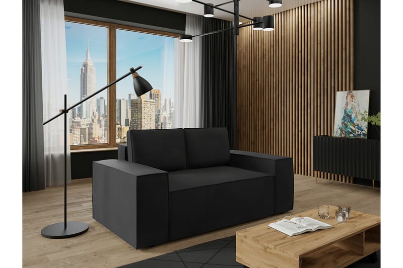 Knocklong 2-sits Bäddsoffa - Svart - Möbler - Soffa - Bäddsoffa - 2 sits bäddsoffa