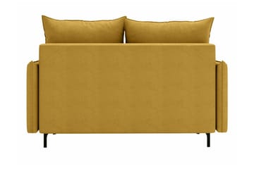 Knocklong 2-sits Längsbäddad Bäddsoffa 129x140 cm med Förvaring i Sammet - Grön - Möbler - Soffa - Bäddsoffa - 2 sits bäddsoffa