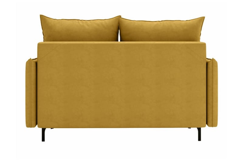 Knocklong 2-sits Längsbäddad Bäddsoffa 129x140 cm med Förvaring i Sammet - Grön - Möbler - Soffa - Bäddsoffa - 2 sits bäddsoffa