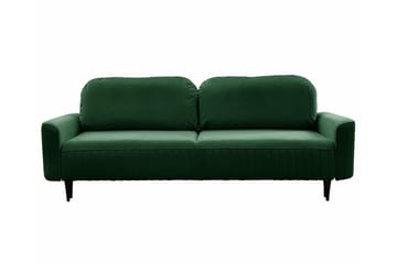 Laytown 2-sits Längsbäddad Bäddsoffa 140x200 cm med Förvaring i Sammet - Grön - Möbler - Soffa - Bäddsoffa - 2 sits bäddsoffa