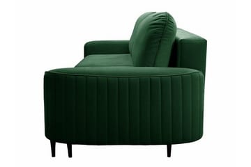 Laytown 2-sits Längsbäddad Bäddsoffa 140x200 cm med Förvaring i Sammet - Grön - Möbler - Soffa - Bäddsoffa - 2 sits bäddsoffa
