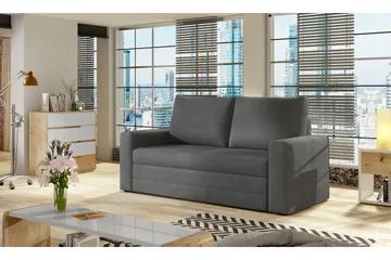 Lijan 2-sits Bäddsoffa - Grå - Möbler - Soffa - Bäddsoffa - 2 sits bäddsoffa