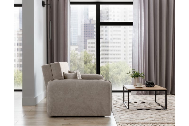 Manita Bäddsoffa med Förvaring 2-sits - Beige - Möbler - Soffa - Bäddsoffa - 2 sits bäddsoffa