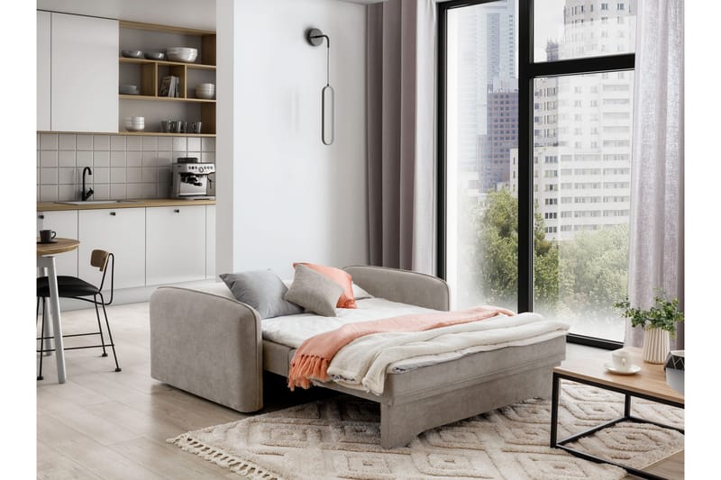 Manita Bäddsoffa med Förvaring 2-sits - Beige - Möbler - Soffa - Bäddsoffa - 2 sits bäddsoffa