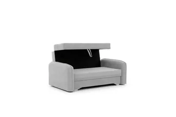 Manita Bäddsoffa med Förvaring 2-sits - Grå - Möbler - Soffa - Bäddsoffa - 2 sits bäddsoffa