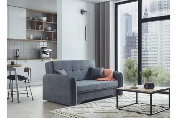 Manita Bäddsoffa med Förvaring 2-sits - Grå - Möbler - Soffa - Bäddsoffa - 2 sits bäddsoffa