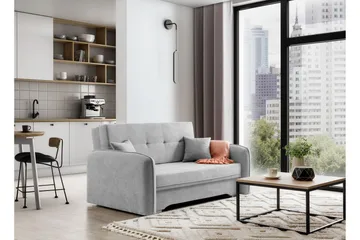 Manita Bäddsoffa med Förvaring 2-sits - Grå - Möbler - Soffa - Bäddsoffa - 2 sits bäddsoffa