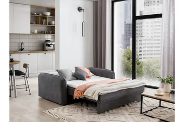 Manita Bäddsoffa med Förvaring 2-sits - Grå - Möbler - Soffa - Bäddsoffa - 2 sits bäddsoffa