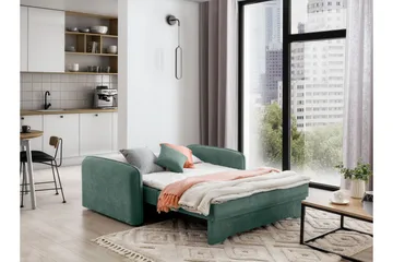 Manita Bäddsoffa med Förvaring 2-sits - Grön - Möbler - Soffa - Bäddsoffa - 2 sits bäddsoffa