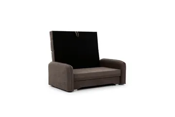 Manita Bäddsoffa med Förvaring 2-sits - Mörkbrun - Möbler - Soffa - Bäddsoffa - 2 sits bäddsoffa