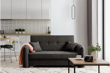 Manita Bäddsoffa med Förvaring 2-sits - Mörkgrå - Möbler - Soffa - Bäddsoffa - 2 sits bäddsoffa