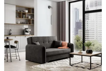 Manita Bäddsoffa med Förvaring 2-sits - Mörkgrå - Möbler - Soffa - Bäddsoffa - 2 sits bäddsoffa