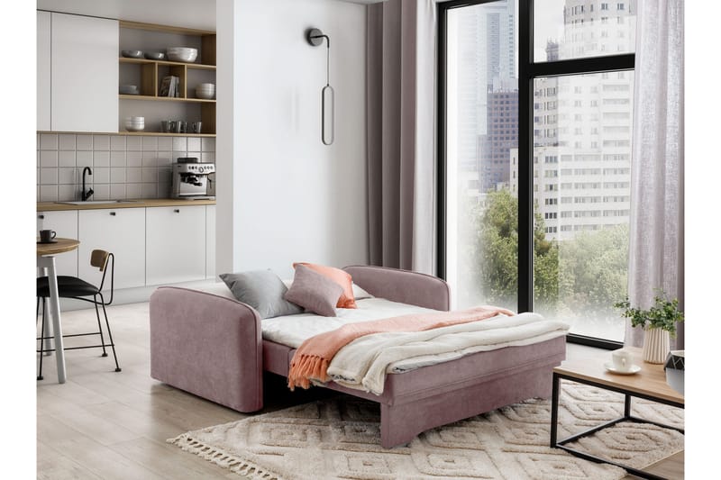 Manita Bäddsoffa med Förvaring 2-sits - Rosa - Möbler - Soffa - Bäddsoffa - 2 sits bäddsoffa
