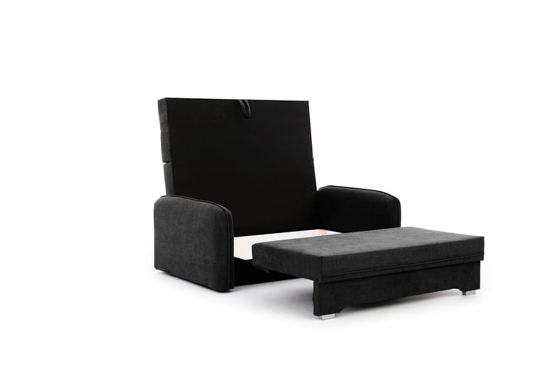 Manita Bäddsoffa med Förvaring 2-sits - Svart - Möbler - Soffa - Bäddsoffa - 2 sits bäddsoffa