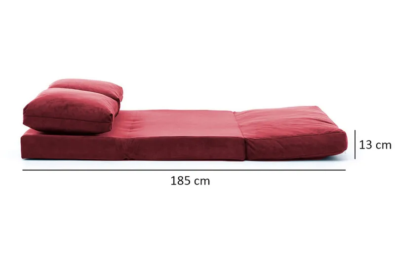 Maydena Bäddsoffa 2-sits 120x185 - Maroon - Möbler - Soffa - Bäddsoffa - 2 sits bäddsoffa