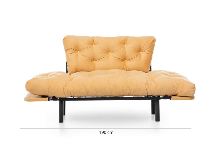 Mezonzo 2-sits Bäddsoffa - Gul - Möbler - Soffa - Bäddsoffa - 2 sits bäddsoffa