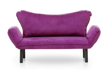 Mezonzo 2-sits Längsbäddad Fällbar Bäddsoffa 65x180 cm i Sammet - Lila - Möbler - Soffa - Bäddsoffa - 2 sits bäddsoffa