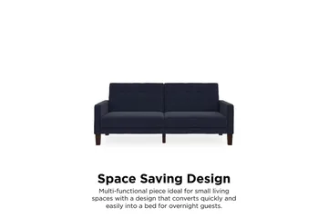 Porter 2-sits Bäddsoffa Linneblå - Dorel Home - Möbler - Soffa - Bäddsoffa - 2 sits bäddsoffa