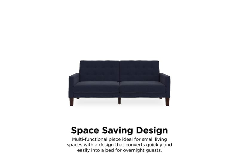 Porter 2-sits Bäddsoffa Linneblå - Dorel Home - Möbler - Soffa - Bäddsoffa - 2 sits bäddsoffa