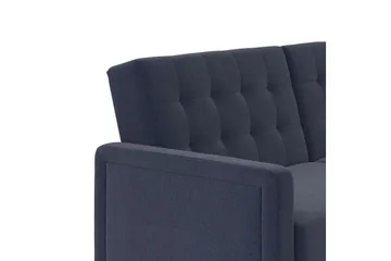 Porter 2-sits Bäddsoffa Linneblå - Dorel Home - Möbler - Soffa - Bäddsoffa - 2 sits bäddsoffa