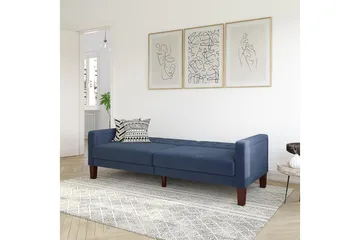 Porter 2-sits Bäddsoffa Linneblå - Dorel Home - Möbler - Soffa - Bäddsoffa - 2 sits bäddsoffa