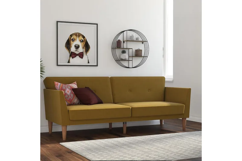 Regal 2-sits Bäddsoffa Gul - Novogratz - Möbler - Soffa - Bäddsoffa - 2 sits bäddsoffa