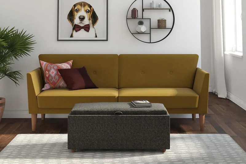 Regal 2-sits Bäddsoffa Gul - Novogratz - Möbler - Soffa - Bäddsoffa - 2 sits bäddsoffa