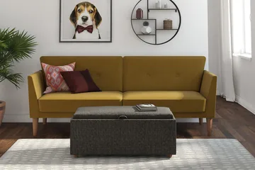 Regal 2-sits Bäddsoffa Gul - Novogratz - Möbler - Soffa - Bäddsoffa - 2 sits bäddsoffa