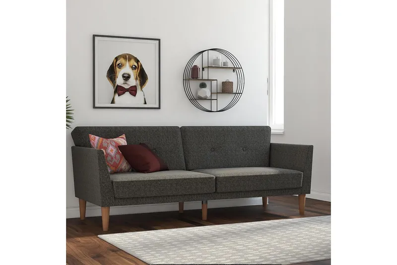 Regal 2-sits Bäddsoffa Mörkgrå - Novogratz - Möbler - Soffa - Bäddsoffa - 2 sits bäddsoffa