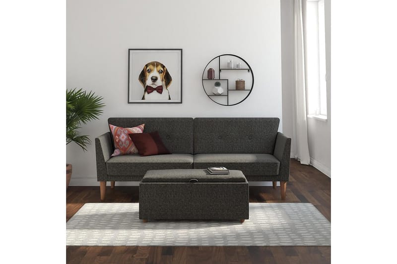 Regal 2-sits Bäddsoffa Mörkgrå - Novogratz - Möbler - Soffa - Bäddsoffa - 2 sits bäddsoffa