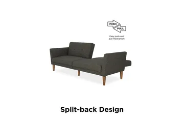 Regal 2-sits Bäddsoffa Mörkgrå - Novogratz - Möbler - Soffa - Bäddsoffa - 2 sits bäddsoffa