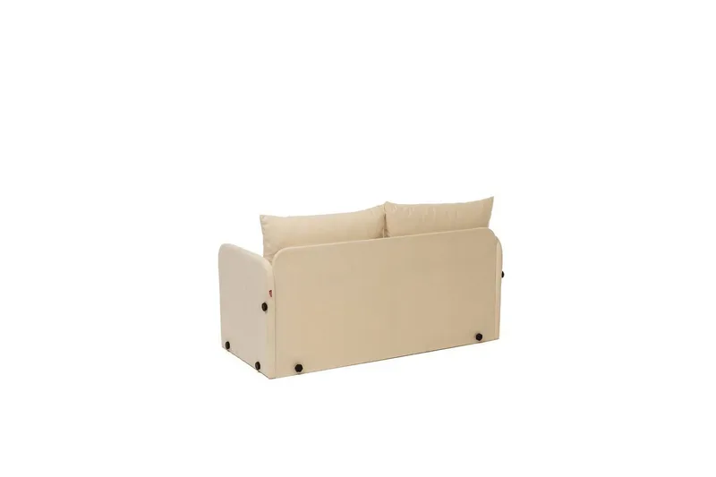 2-sits bäddsoffa Rubby (128 x 70 x 66 cm) Grädde - Grädde - Möbler - Soffa - Bäddsoffa - 2 sits bäddsoffa