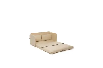 2-sits bäddsoffa Rubby (128 x 70 x 66 cm) Grädde - Grädde - Möbler - Soffa - Bäddsoffa - 2 sits bäddsoffa