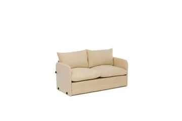 2-sits bäddsoffa Rubby (128 x 70 x 66 cm) Grädde - Grädde - Möbler - Soffa - Bäddsoffa - 2 sits bäddsoffa