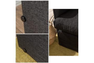 2-sits bäddsoffa Rubby (128 x 70 x 66 cm) Mörkgrå - Mörkgrå - Möbler - Soffa - Bäddsoffa - 2 sits bäddsoffa