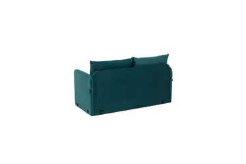 2-sits bäddsoffa Rubby (128 x 70 x 66 cm) Petrolgrön - Petrolgrön - Möbler - Soffa - Bäddsoffa - 2 sits bäddsoffa