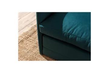 2-sits bäddsoffa Rubby (128 x 70 x 66 cm) Petrolgrön - Petrolgrön - Möbler - Soffa - Bäddsoffa - 2 sits bäddsoffa
