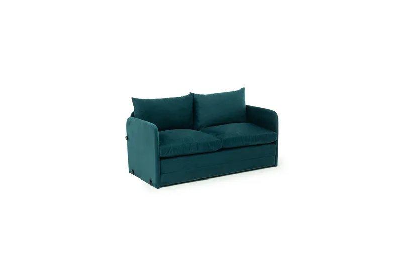 2-sits bäddsoffa Rubby (128 x 70 x 66 cm) Petrolgrön, Petrolgrön
