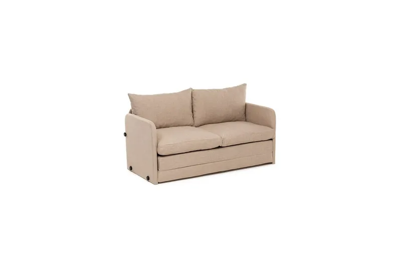 2-sits bäddsoffa Rubby (148 x 70 x 66 cm) Beige, Beige
