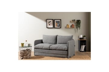 2-sits bäddsoffa Rubby (148 x 70 x 66 cm) Ljusgrå - Ljusgrå - Möbler - Soffa - Bäddsoffa - 2 sits bäddsoffa